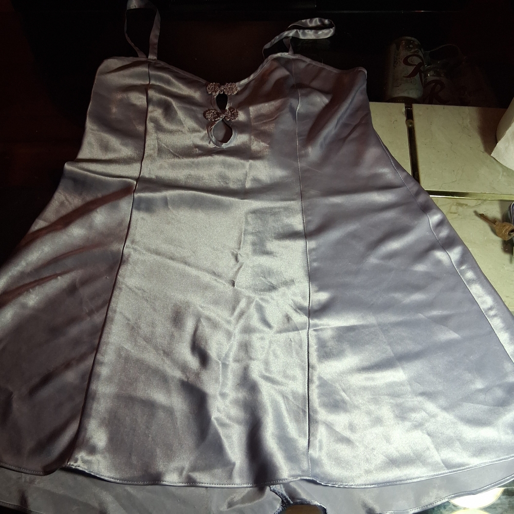 Katherine Bishop Shimmering Silver Dress